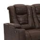Ashley Owner"s Box Power Reclining Sofa in Thyme, , large