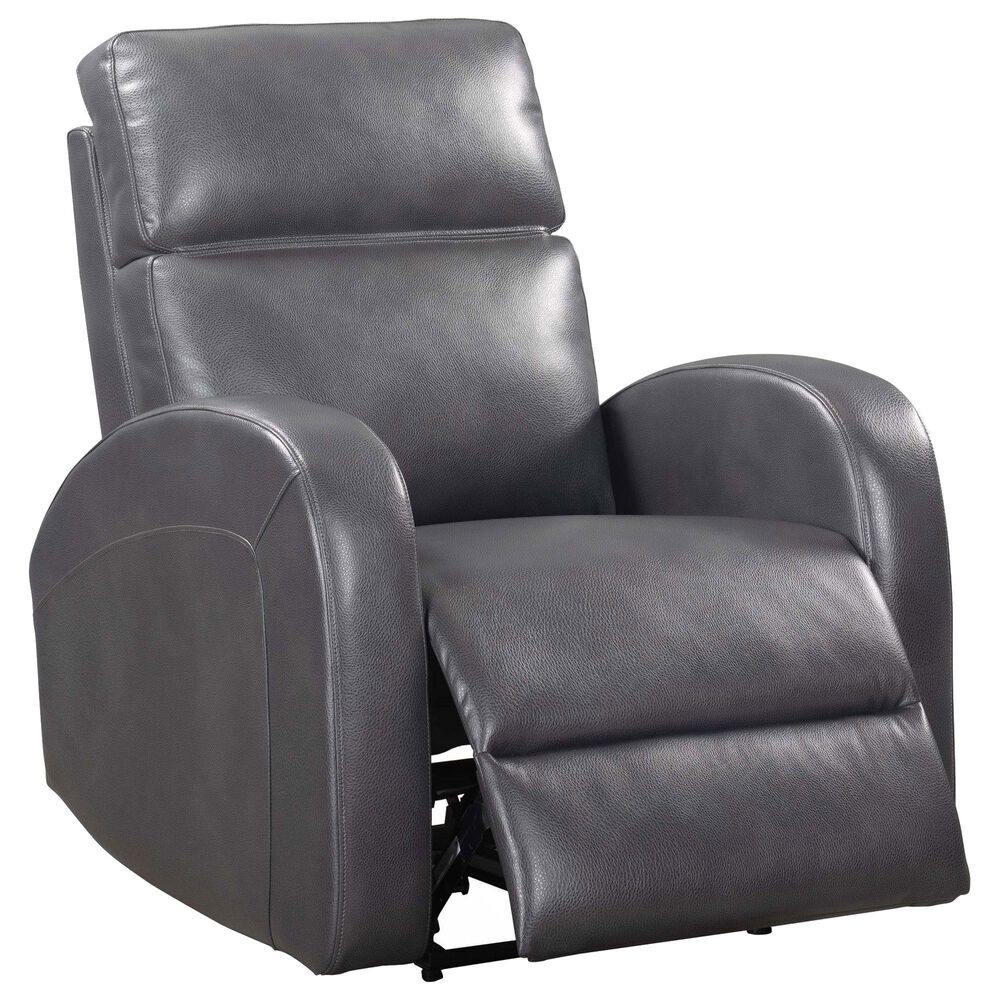 Simeon Collection Devin Power Recliner in Pebble Grey, , large