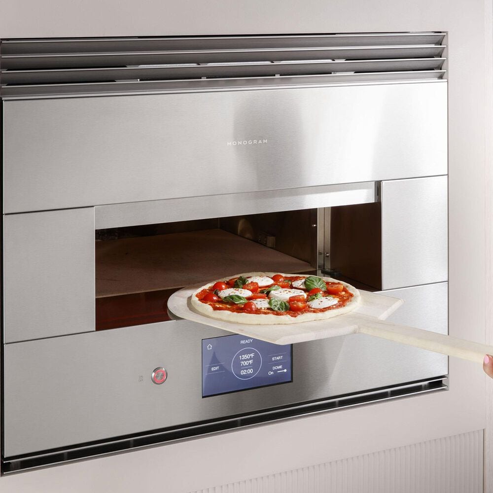 Monogram 30&quot; Smart Flush Hearth Electric Single Wall Oven in Stainless Steel, , large