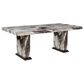 Ashley Jeshina Dining Table in Dark Brown and Beige - Table Only, , large