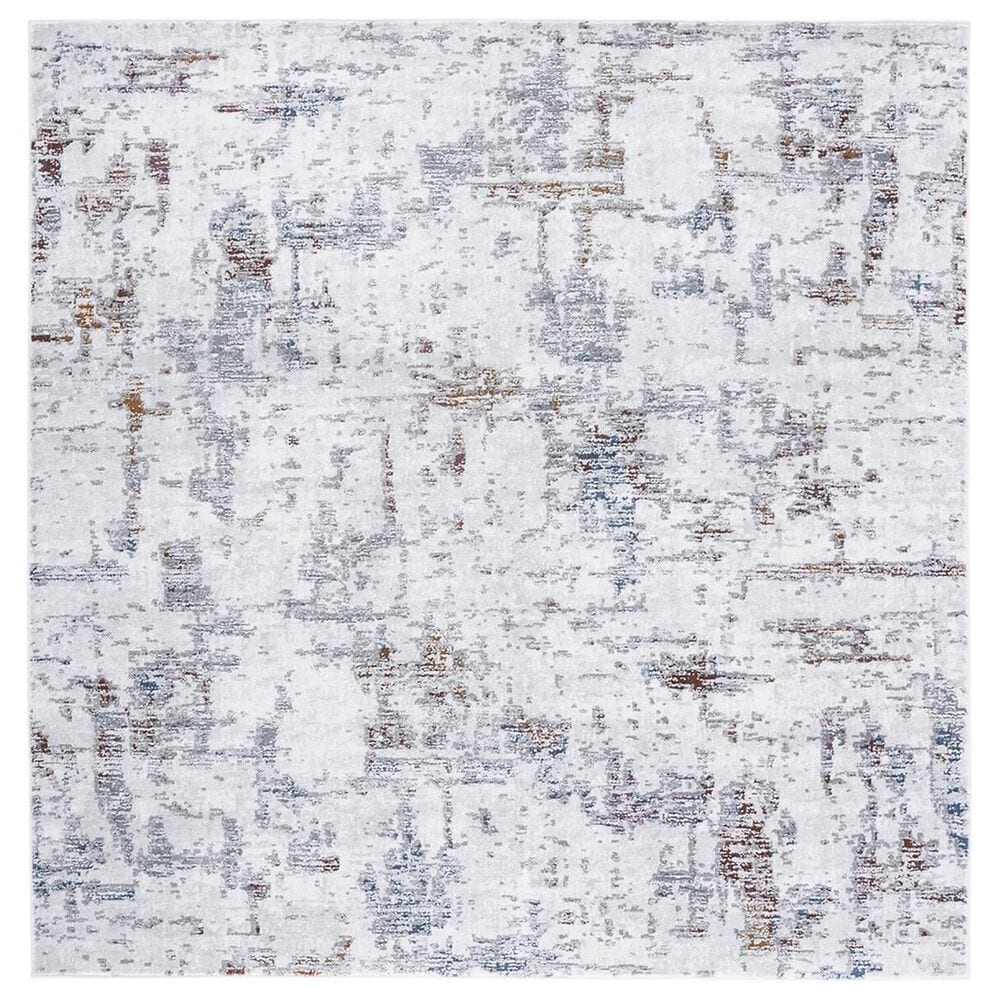 Safavieh Craft CFT961F 6"7" Square Grey and Gold Area Rug, , large