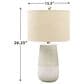 Ashley Shavon Table Lamp in Beige and White, , large