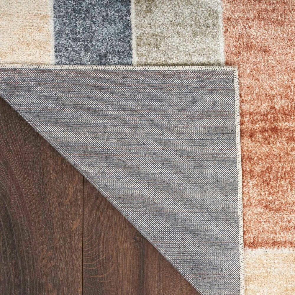 Nourison Astra Machine Washable Geometric 9&#39; x 12&#39; Multicolor Area Rug, , large