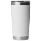 YETI Rambler 20 Oz Tumbler with Magslider Lid in White and Badge, , large