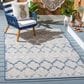 Safavieh Cabana CBN333G 9" x 12" Grey and Blue Indoor/Outdoor Area Performance Rug, , large