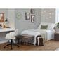 Lumisource Margarite Task Chair with Cream Faux Leather Cushion in Black, , large