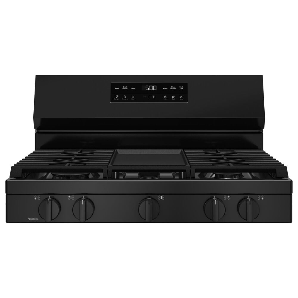 GE Appliances 30" Freestanding Gas Range with 5 Burners in Black, , large