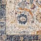 37B Harput HAP-1014 7"10" x 10"3" Blue, Orange and Saffron Area Rug, , large