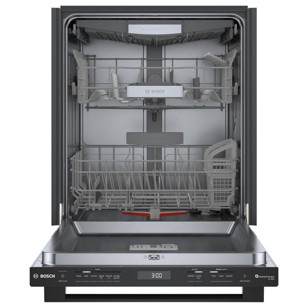 Bosch 800 Series 24&#39;&#39; Built-In Bar Handle Dishwasher with 8 Wash Cycles in Black, , large