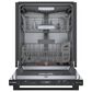 Bosch 800 Series 24"" Built-In Bar Handle Dishwasher with 8 Wash Cycles in Black, , large