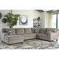 Ashley Ballinasloe 3-Piece Left Facing U-Shaped Sectional in Platinum, , large