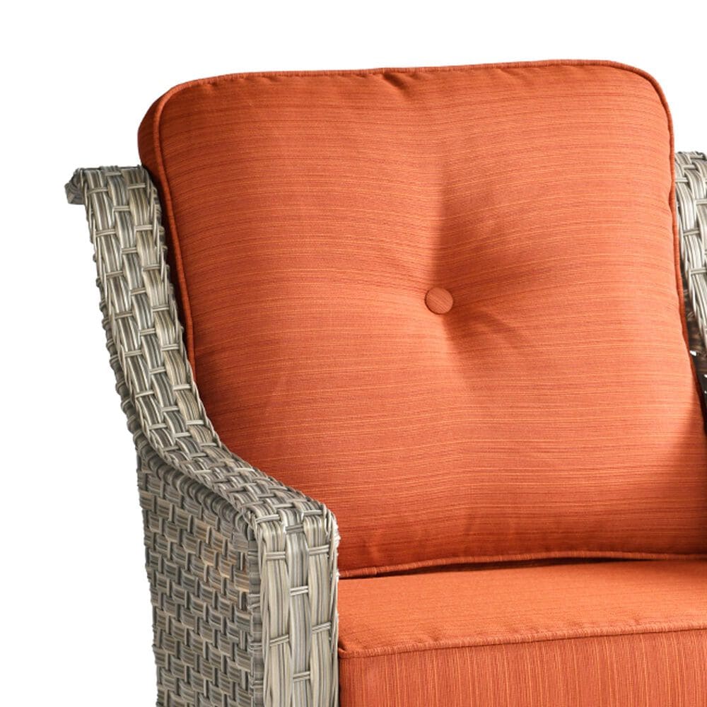 HOMLUX Outdoor Arm Chair in Orange (Set of 2), , large