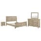 Belle Furnishings Rustic Traditions 4-Piece King Sleigh Bedroom Set in Saddle Tan, , large
