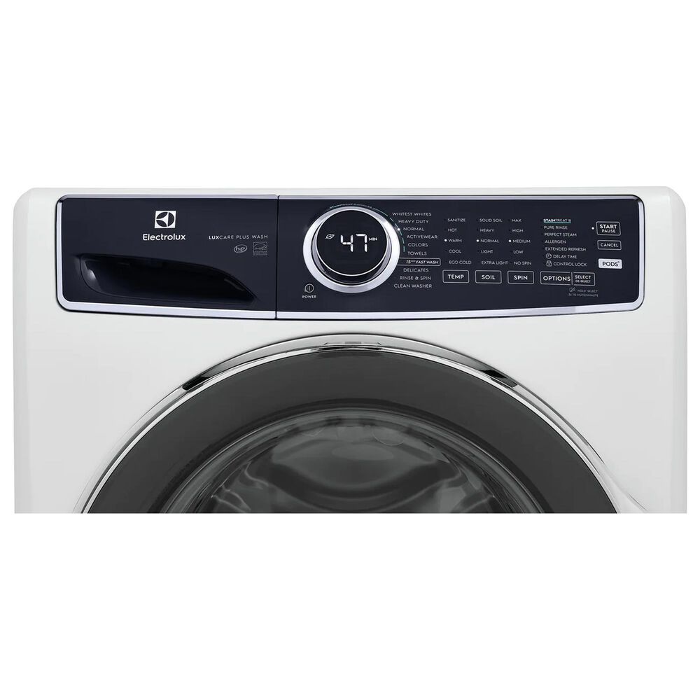 Electrolux 4.5 Cu. Ft. Front Load Washer and 8 Cu. Ft. Electric Dryer Laundry Pair in White, , large