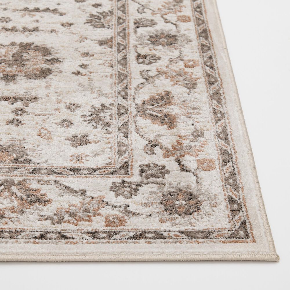 Central Oriental Heirloom Brigitta Cinnabar and Blush 5&#39;3&quot; x 7&#39;7&quot; Area Rug, , large