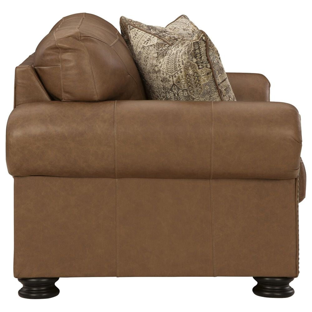 Ashley Carianna Stationary Loveseat in Caramel, , large
