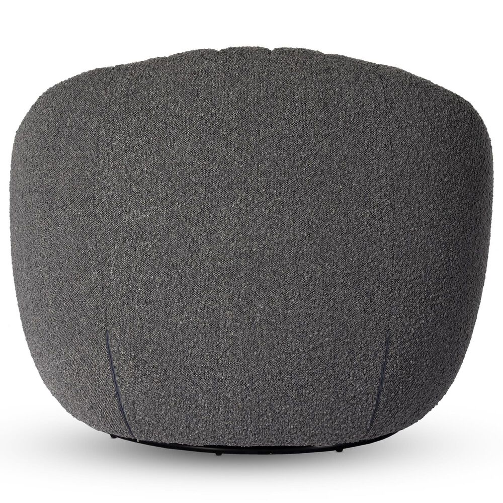Four Hands Audie Swivel Chair in Knoll Charcoal, , large