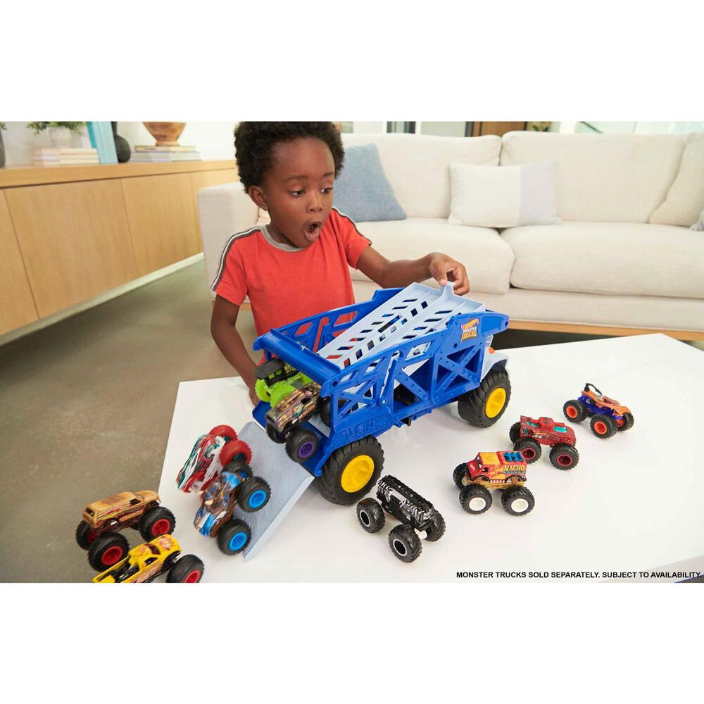 Hot Wheels Rhino Hauler Monster Mover Toy Vehicle in Multicolor, , large