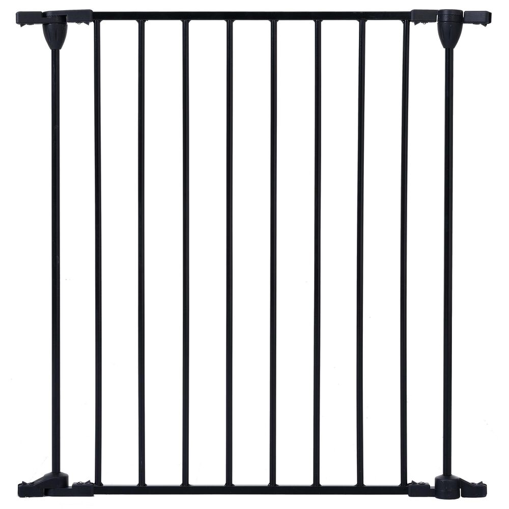 HOMLUX 8-Panel Adjustable Pet Gate in Black, , large