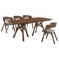 Blue River Cortina and Jackie 5-Piece Rectangle Dining Set in Walnut, , large
