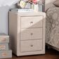 Baxton Studio Tessa 3-Drawer Nightstand in Beige, , large