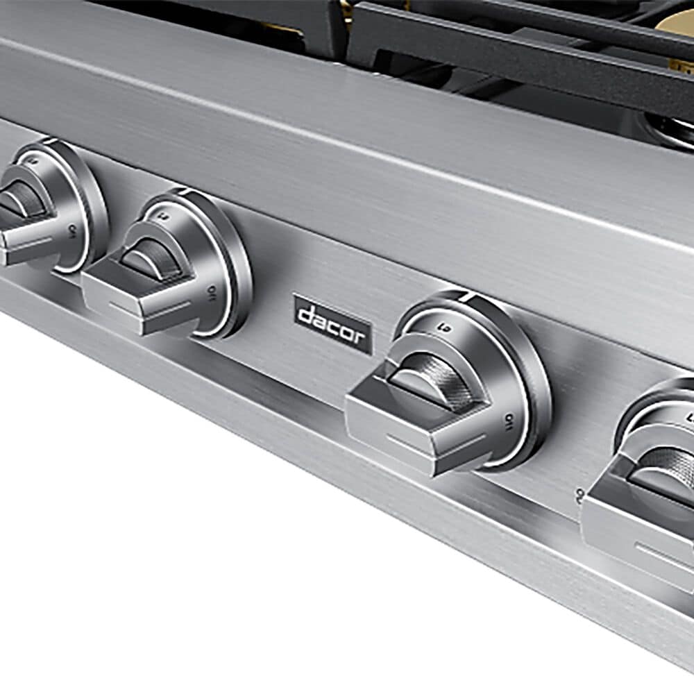 Dacor 48" Gas Rangetop with Built-In Griddle in Silver Stainless Steel, , large