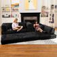 Jaxx Unsofa 2-Piece Modular Right Facing L-Shaped Sectional in Black, , large