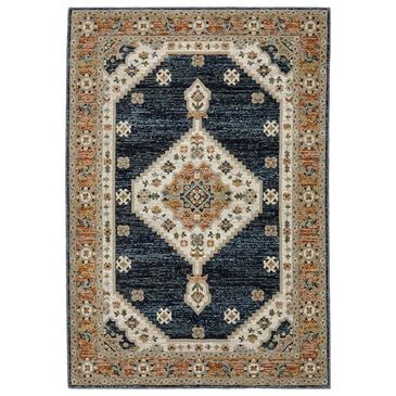 Oriental Weavers Andorra 1"10" x 3"2" Blue and Orange Area Rug, , large