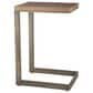 Mercana Faye C Side Table in Medium Brown and Antique Nickel, , large