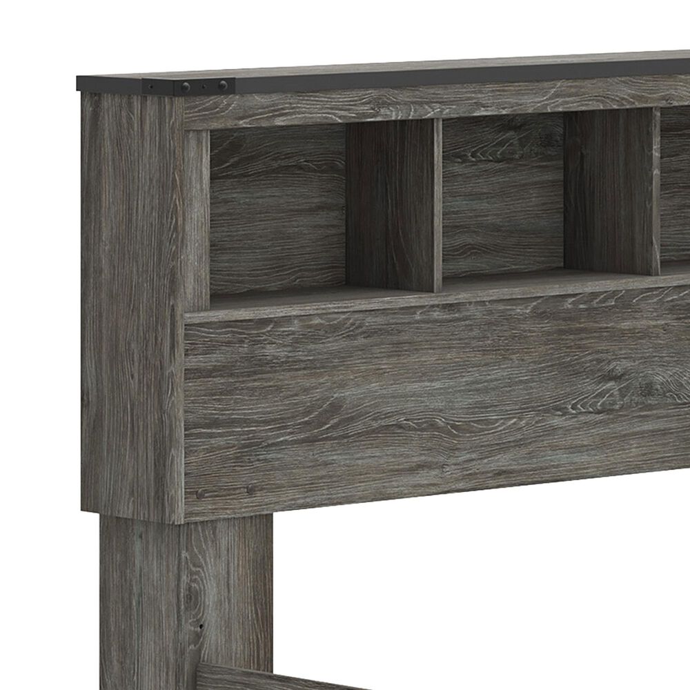 Ashley Frandern Full Bookcase Panel Bed in Warm Gray, , large