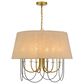 Cal Lighting Eupora 4-Light Chandelier in Antique Brass and Black, , large