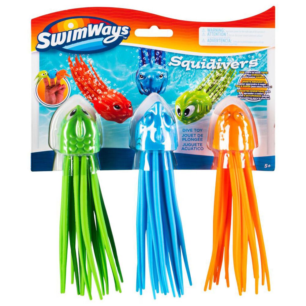 Grant & Bowman SquiDivers Swimming Pool Toy 3-Pack, , large