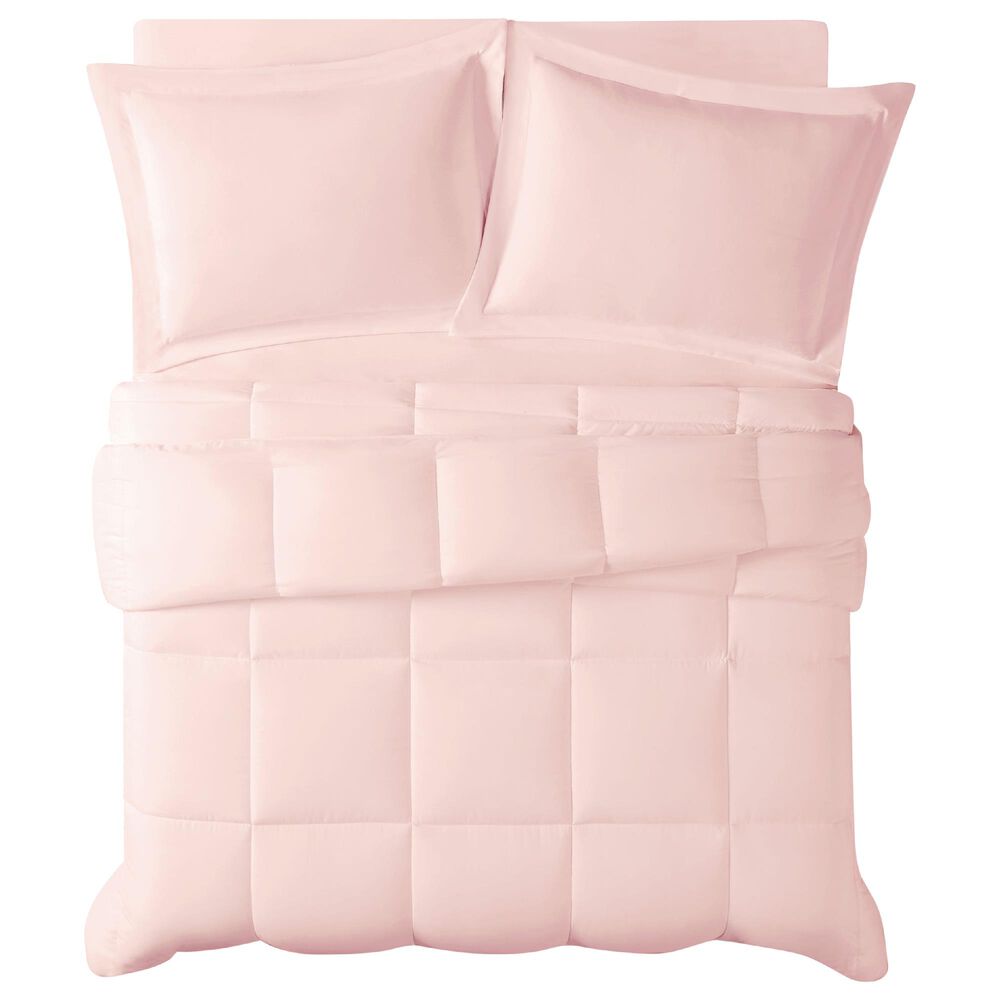 Pem America Truly Calm Antimicrobial 3-Piece Full/Queen Comforter Set in Blush, , large