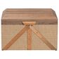 Baxton Studio Kande Storage Trunk with Hinged Top in Light Brown, Walnut and Bronze, , large