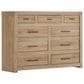 Riva Ridge Modern Loft 4-Piece King Platform Bedroom Set in Khaki, , large
