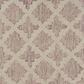 L&R Resources Sinuous Pin Dot 6" Round Ivory and Rose Area Rug, , large