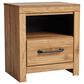 Ashley Pasklyn 1-Drawer Nightstand in Rich Honey Brown, , large