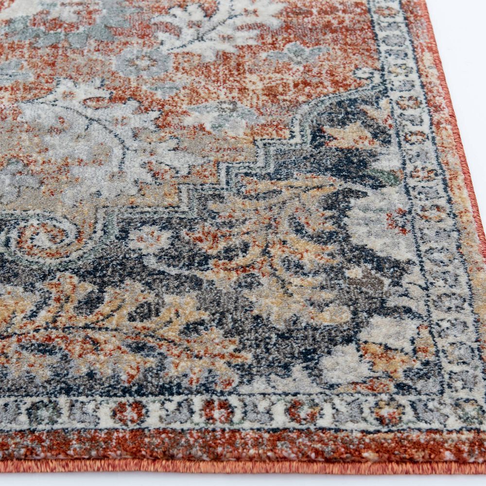 Central Oriental Minerva Edwina 5&#39; x 7&#39;3&quot; Spring and Vintage Blue Area Rug, , large