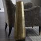Maple and Jade Aluminum Metal Decorative Vase in Polished Gold, , large