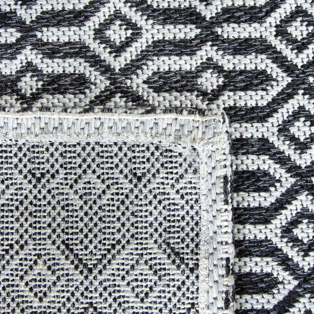 Safavieh Martha Stewart Cotton MSR411 2&#39; x 8&#39; Charcoal and Grey Runner, , large