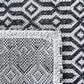 Safavieh Martha Stewart Cotton MSR411 2" x 8" Charcoal and Grey Runner, , large