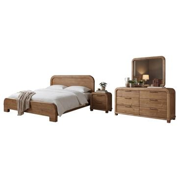 Urban Home Kione 4 Piece King Platform Bedroom Set in Brown, , large