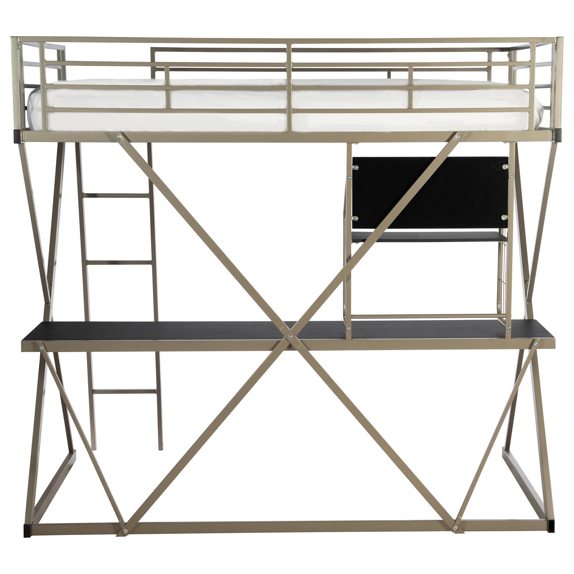 Parkerville Furniture Line Twin Z-Loft Bed in Pewter