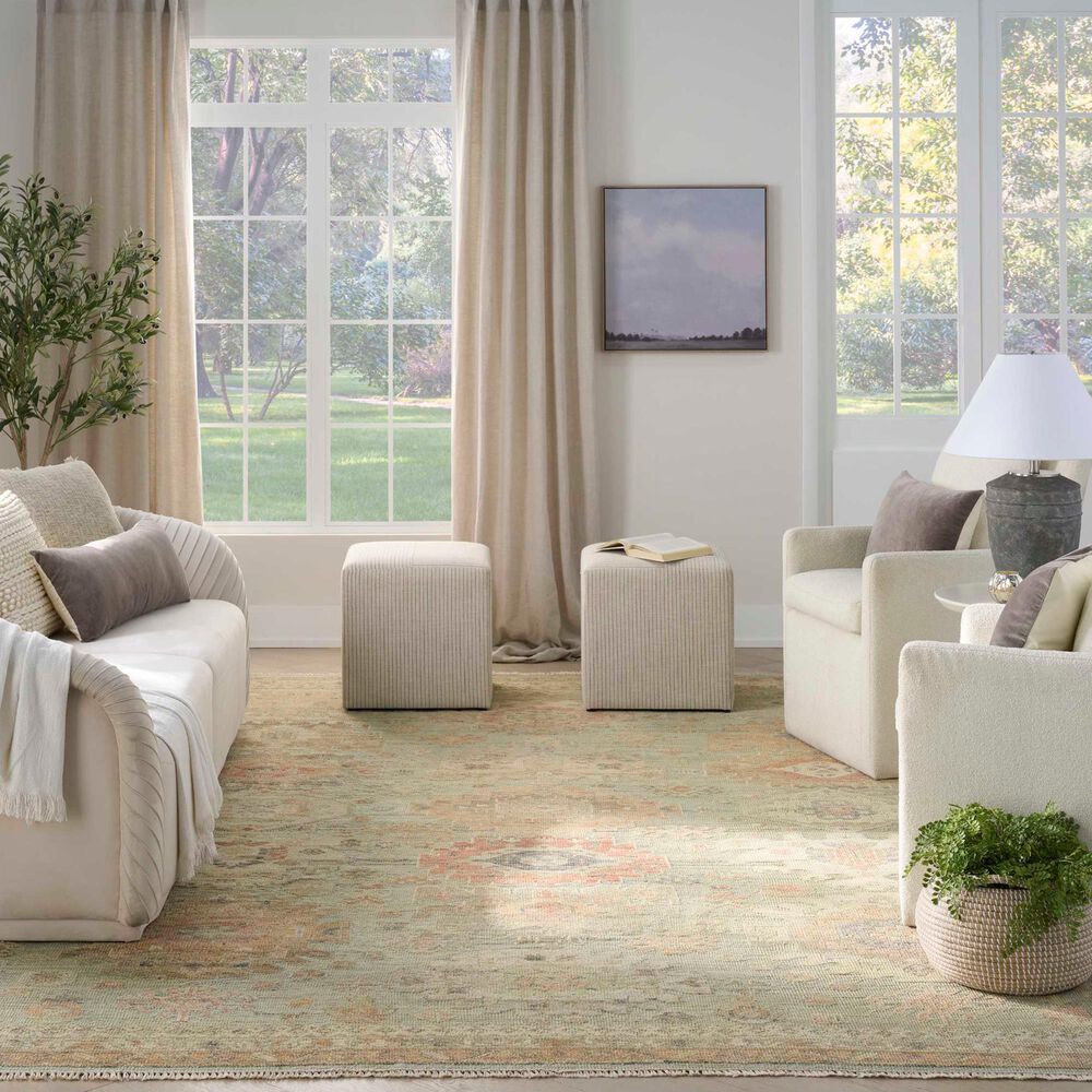 Nourison Heritage Vine HTV02 Light Blue 12&#39; x 15&#39; Area Rug, , large