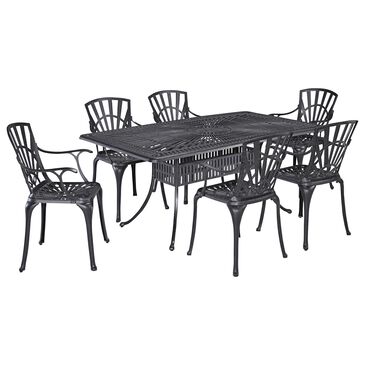 Homestyles Grenada 7-Piece Outdoor Dining Set in Charcoal, , large