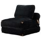 HOMLUX Convertible Sleeper Chair with Pillow and Back Support in Black, , large
