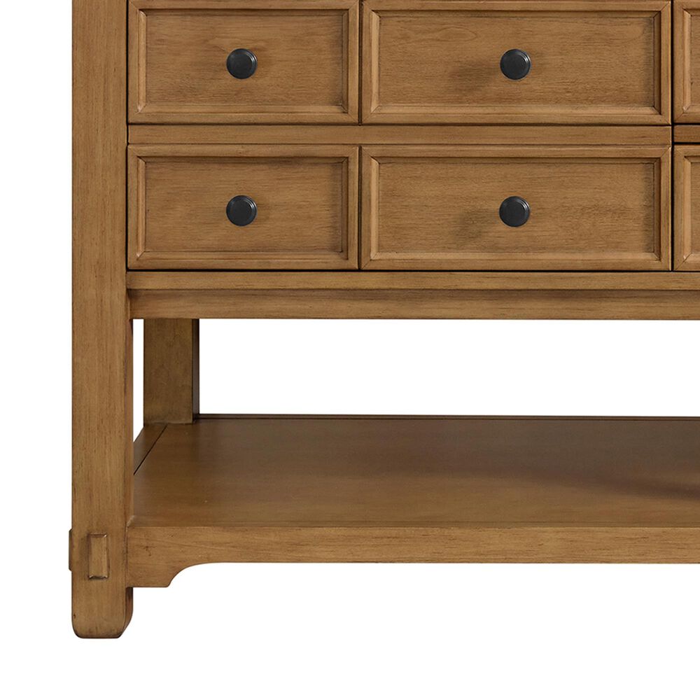 James Martin Vanities Malibu 72&quot; Double Bathroom Vanity in Amber Birch with 3 cm White Zeus Quartz Top and Rectangular Sinks, , large
