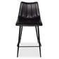 Moe"s Home Collection Alibi Counter Stool in Black Faux Leather, , large