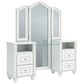 Ashley Kozlani 3-Piece Vanity Cabinet Set with Mirror and Stool in Matte White, , large