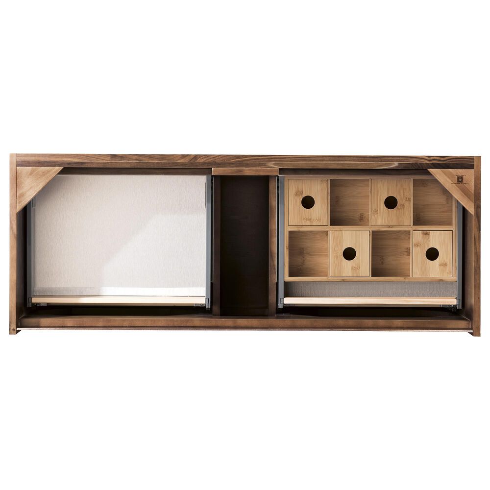 James Martin Vanities Mantova 47.3&quot; Single Vanity Cabinet in Mid-Century Walnut and Champagne Brass, , large